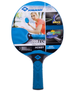 Ракетка для настольного тенниса Donic Alltec Hobby, всепогодная, синий/черный, фото 2