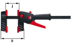 Струбцина BESSEY для работы одной рукой 300/85, 1.2 кН DUO30-8 DuoKlamp, фото 2