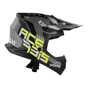 Шлем детский Acerbis PROFILE JUNIOR глянцевый Black/Yellow-Fluo S (47-48), фото 3