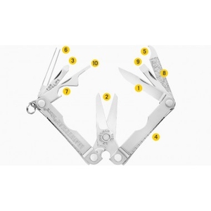 Мультитул LEATHERMAN Micra NAVY 10 инстр., 4,1/6,5 см, без чехла, фото 5