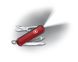 Нож-брелок Victorinox Classic SwissLite, 58 мм, 7 функций, красный