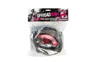Трос синтетический OffRoadTeam Professional 4,2мм х 20м, с крюком, фото 5