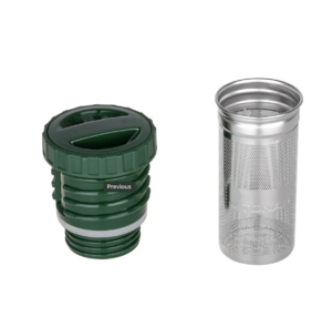 Термос (HS.TM-056-G) 750ML с ситечком зеленый (2 крышки-кружки) TONAR, фото 7