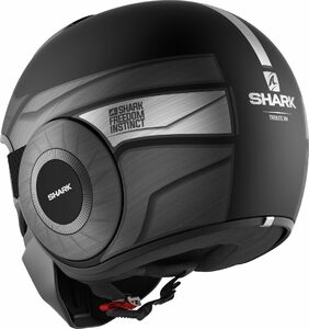 Шлем SHARK STREET DRAK TRIBUTE RM MAT Black/Chrome/Silver L, фото 3