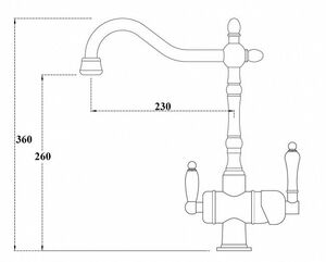 Смеситель для кухни ZORG Sanitary (ZR 326 YF NICKEL) Никель, фото 2