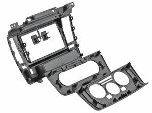 Рамка InCar для UMS NISSAN Tiida 2004-2011 (правый-левый руль), 9" BLACK, фото 3