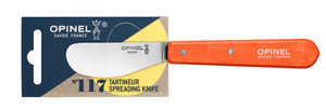 Нож для масла Opinel №117, деревянная рукоять, блистер, нержавеющая сталь, оранжевый, 001936, фото 2