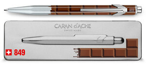 Carandache Office Essentialy Swiss - Chocolate, шариковая ручка, M, металлическая коробка, фото 4