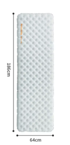 Коврик надувной Naturehike 186х64х8 см, серый, без мешка CNK2450WS012-RA186, фото 3