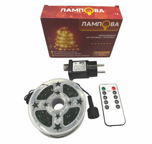 Светодиодная LED-гирлянда ЛАМПОВА "ГАЛАКТИКА" холодный белый, 1000 ламп, 100 метров (LJL-15-220-CWL1000-100), фото 4