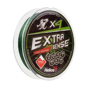 Шнур Extrasense X4 PE Green 150m 1.5/22LB 0.22mm (HS-ES-X4-1.5/22LB) Helios, фото 1