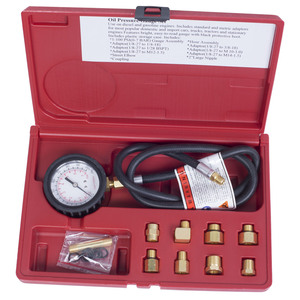 Манометр для измерения давления масла, 0-7 бар, комплект адаптеров МАСТАК 120-20020C, фото 4
