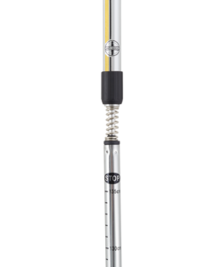 Скандинавские палки Berger Blade, 77-135 см, 2-секционные, серебристый/желтый/черный, фото 2