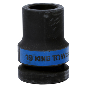 Головка торцевая глубокая ударная четырехгранная 1", 19 мм, футорочная KING TONY 853419M, фото 1