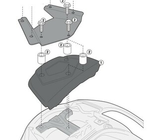 Комплект GIVI для установки TE2118 (Suzuki Burgman 650/650 Execut