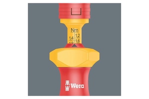 Набор насадок с динамометрической и обычной отвёртками-битодержателями, WERA  WE-006609, 16 пр. Kraftform Kompakt VDE 16 Torque 1,2-3,0 Nm extra slim 1 Tool Finder, фото 3