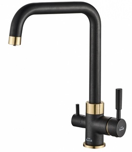 Смеситель для кухни ZORG Steel Hammer (SH 715 BLACK BR) Бронза Металл Черный, фото 1