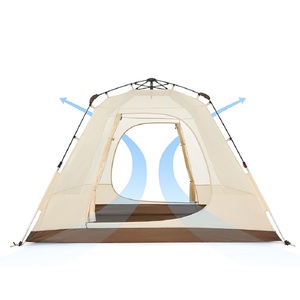 Палатка Naturehike Ango 3-местная, быстросборная, зеленая NH21ZP010-AGR, фото 2