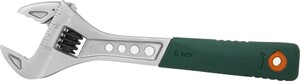 JONNESWAY W27AT6 Ключ разводной эргономичный с пластиковой ручкой, 0-19 мм, L-150 мм, фото 3