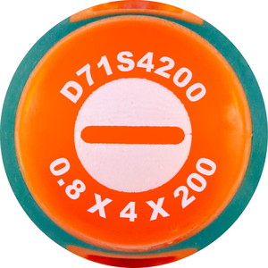JONNESWAY D71S4200 Отвертка стержневая шлицевая ANTI-SLIP GRIP, SL4.0х200 мм, фото 2