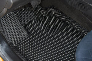 Коврики 3D EVA "РОМБ"   Seintex KIA Stinger 4WD черные, фото 3