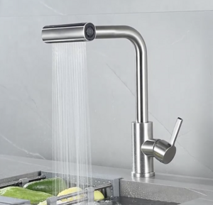 Смеситель для кухни ZORG Steel Hammer (SH 093 INOX) Сталь, фото 3
