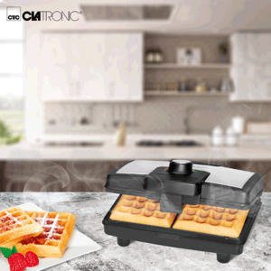 Вафельница Clatronic WA 3606 schwarz-inox, фото 4