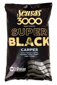 Прикормка Sensas 3000 Super BLACK Carp 1кг, фото 1
