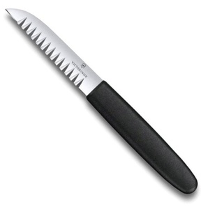 Нож Victorinox карбовочный, 8,5 см, черный, фото 1