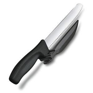 Нож Victorinox с упором для отрезания равномерных ломтиков, черный, фото 9