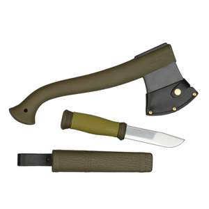 Набор Morakniv Outdoor Kit MG, нож Mora 2000 + топор (зеленый), 1-2001, фото 1