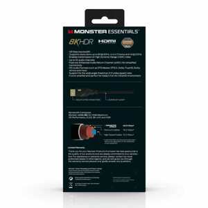 HDMI Кабель,Monster Cable Essentials,  8K, UHS, 3m, фото 2