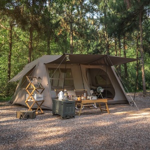 Палатка Naturehike Village 13 автоматическая 5-8-местная, коричневая BlackOut CNH22ZP004-BRT, фото 2