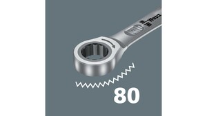 Ключ гаечный WERA комбинированный с трещоткой, 18 x 235 мм 6000 Joker, фото 2