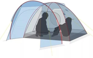 Палатка Canadian Camper RINO 3, цвет woodland, фото 4