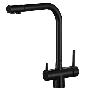 Смеситель для кухни ZORG Sanitary (ZR 348 YF BLACK) Черный, фото 1