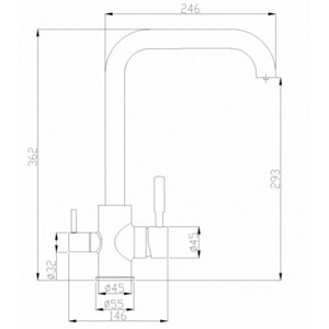 Смеситель для кухни ZORG Steel Hammer (SH 715 BRONZE) Бронза, фото 2