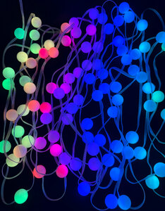 Инновационная LED-гирлянда ЛАМПОВА "ПРАЗДНИЧНЫЕ ШАРИКИ" цветные 50 ламп, 5 метров (LJL-4-USB-RGB50-5), фото 3