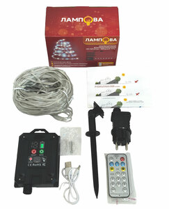 Инновационная водонепроницаемая LED-гирлянда ЛАМПОВО "Звёздный путь" холодный белый, 400 ламп, 52 метра (TYL-36-SB+220-CWL400-52), фото 2