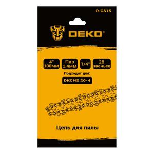 Цепь для пилы DEKO R-CS15, 4", 1/4", 1.4 мм, 28 звеньев 083-2043, фото 6