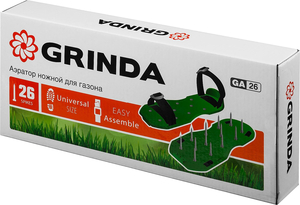 Аэратор ножной GRINDA GA-26 для газона, 26 стальных шипов длиной 50 мм 422111, фото 4