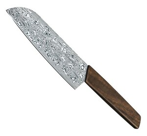 Нож Victorinox сантоку, лезвие 17 см прямое, коричневый (подар. упак.), фото 2