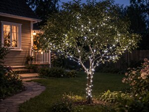 Инновационная водонепроницаемая LED-гирлянда ЛАМПОВА "Звёздный путь" холодный белый, 800 ламп, 102 метра (TYL-37-SB+220-CWL800-102), фото 5