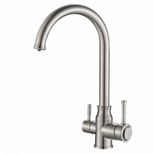 Смеситель для кухни ZORG Steel Hammer Inox (SH 763 INOX) Сталь Нержавеющая, фото 1