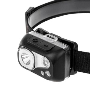 Фонарь налобный водонепроницаемый NISUS черный 300 LM, IPX7, USB (N-FN-3087), фото 2