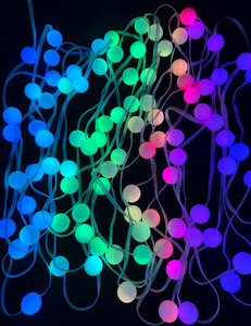 Инновационная LED-гирлянда ЛАМПОВА "ПРАЗДНИЧНЫЕ ШАРИКИ" цветные 50 ламп, 5 метров (LJL-4-USB-RGB50-5), фото 4