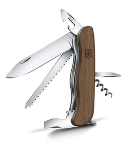 Нож Victorinox Forester, 111 мм, 10 функций, с фиксатором лезвия, деревянная рукоять, фото 3
