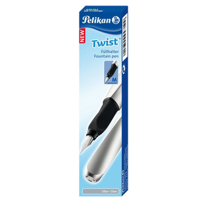 Pelikan Office Twist - Silver, перьевая ручка, M, фото 4