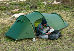 Палатка Naturehike Opalus Si 3-местная, алюминиевый каркас, зеленая NH17L001-L-DSGR, фото 2