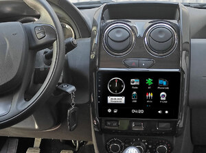 Lada Largus 21+ комплектация без автомагнитолы (CITY Incar ADF-6312) Bluetooth, 2.5D экран, CarPlay и Android Auto, 9 дюймов, фото 2